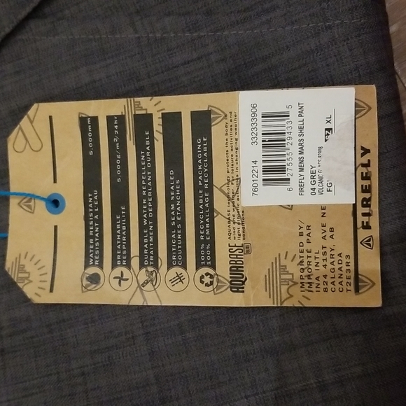 (XL) NWT Firefly Mars Ski/Snow Pants in Volcanic Glass Winter Sporty Outdoors - Picture 5 of 17